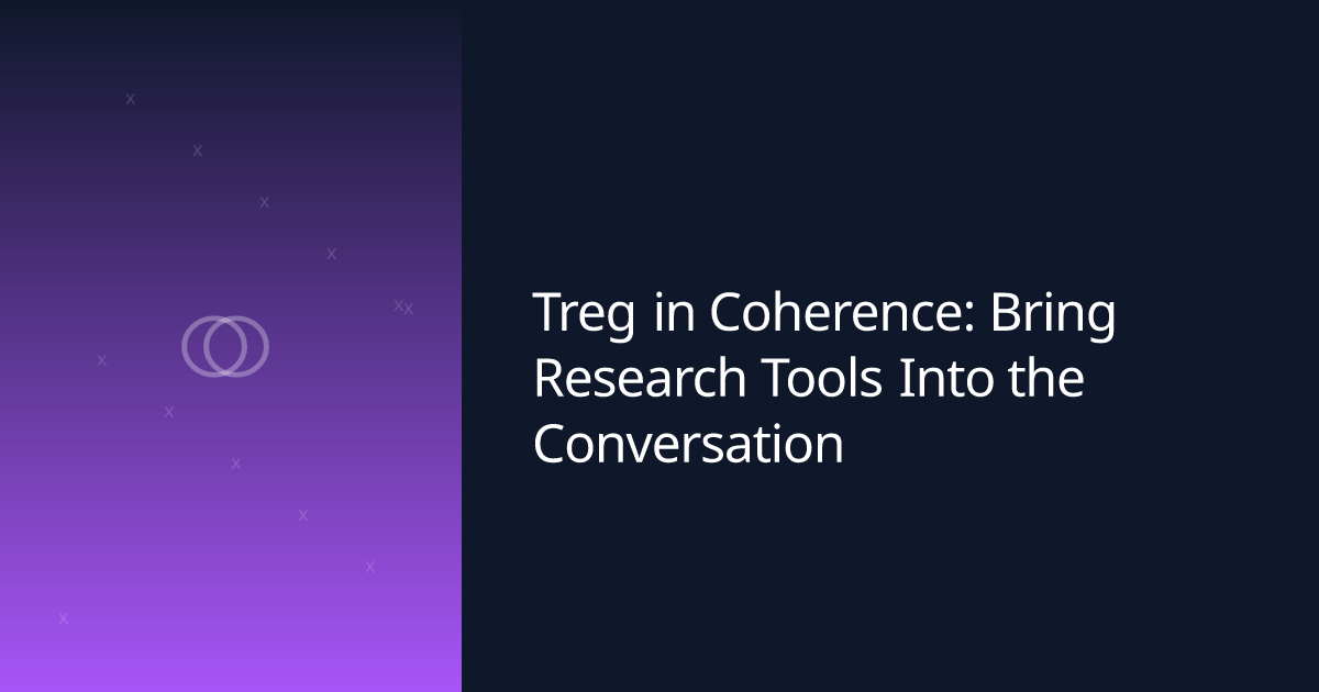 Treg in Coherence: Bring Research Tools Into the Conversation